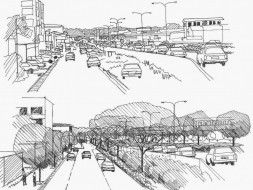 Highway landscape proposals illustrated
